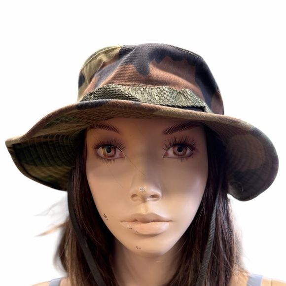 Jungle Accessories - Jungle Bucket Hat Vintage Unisex 1986 Camouflage Size 7 1/2